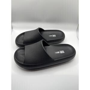 32 Degrees Cool Cushion Slides Unisex Black Size SM Ultra Soft Comfort Sandals